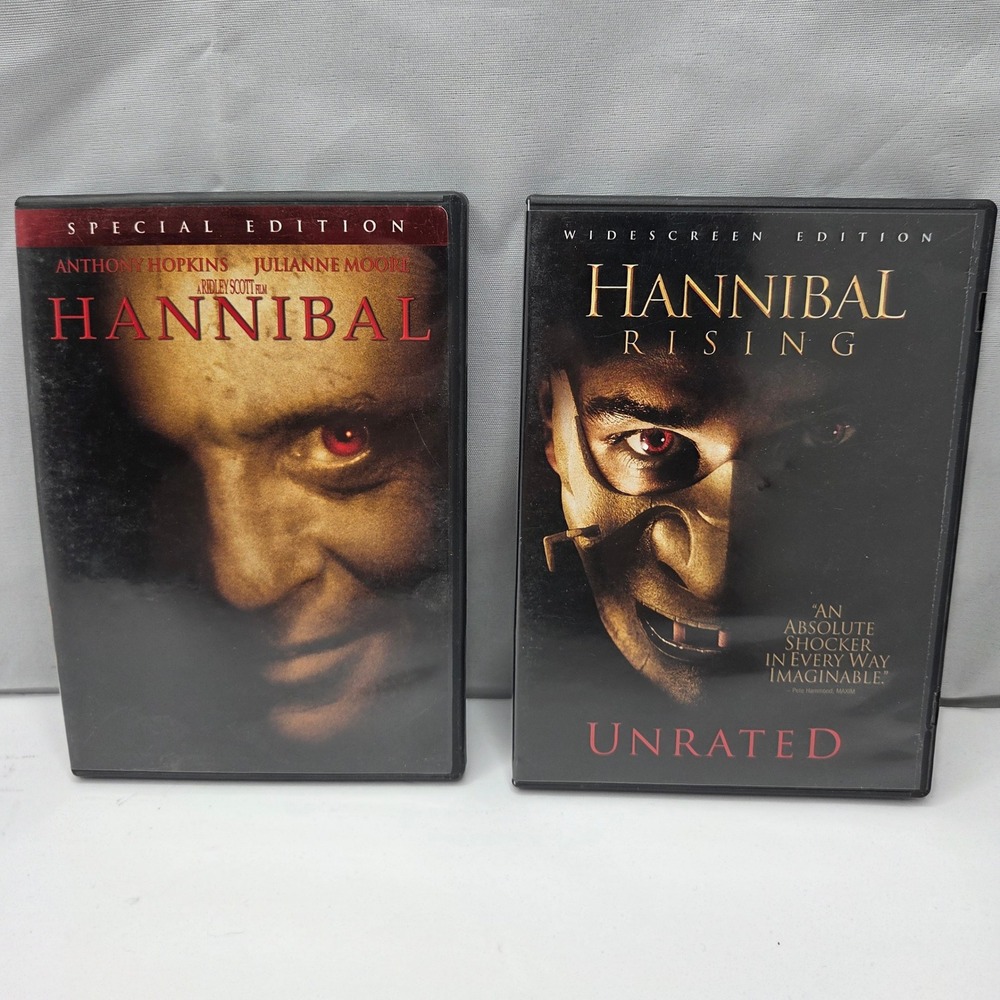 Hannibal & Hannibal Rising DVD Set Special Edition Unrated Widescreen Horror Lot